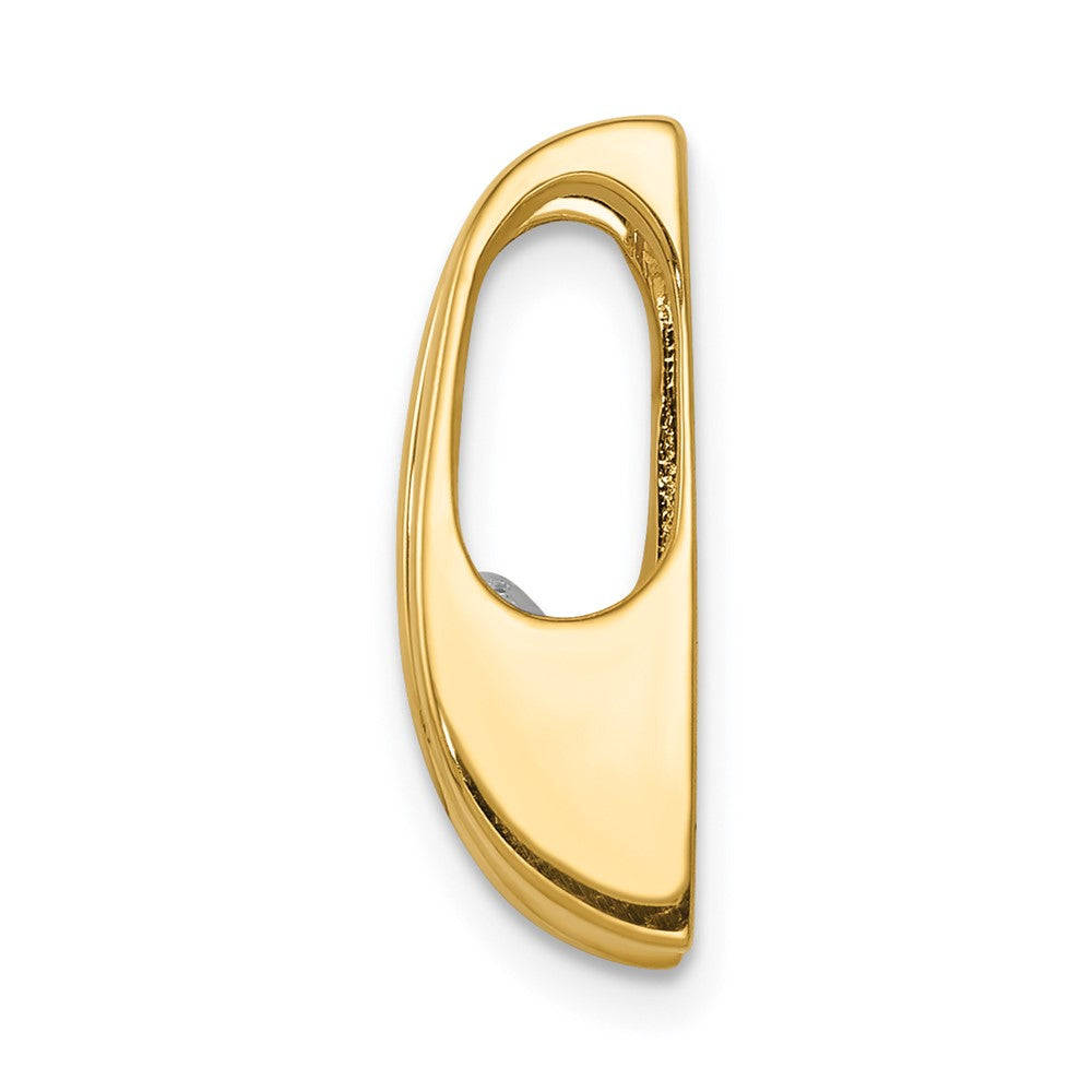 14k Complete A 5.25mm Diamond Slide Fits up to 6mm Regular/8mm Fancy or Reversible Omega - View 2