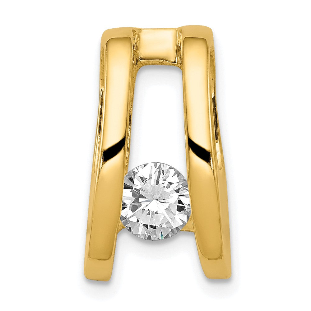 14k Complete VS 5.25mm Diamond Slide Fits up to 6mm Regular/8mm Fancy or Reversible Omega