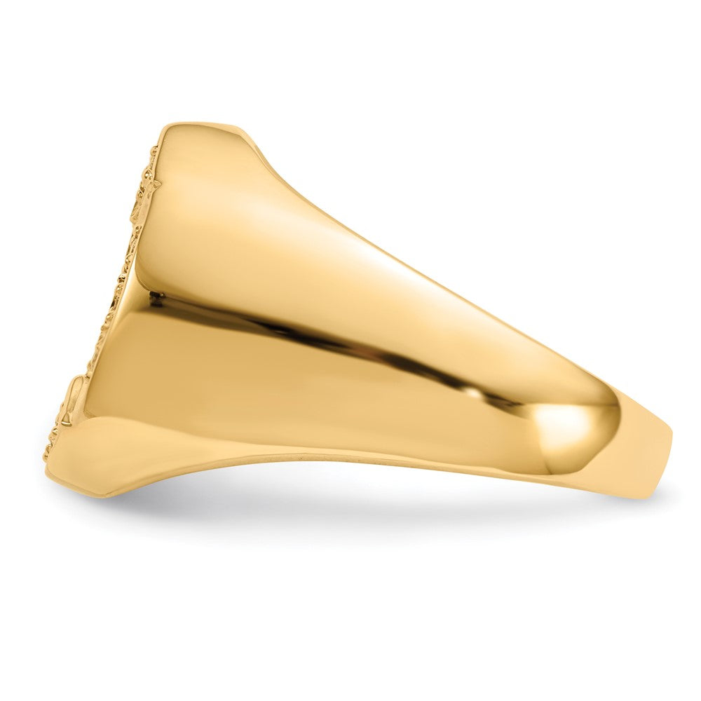 14k VS Diamond men's ring - View 3