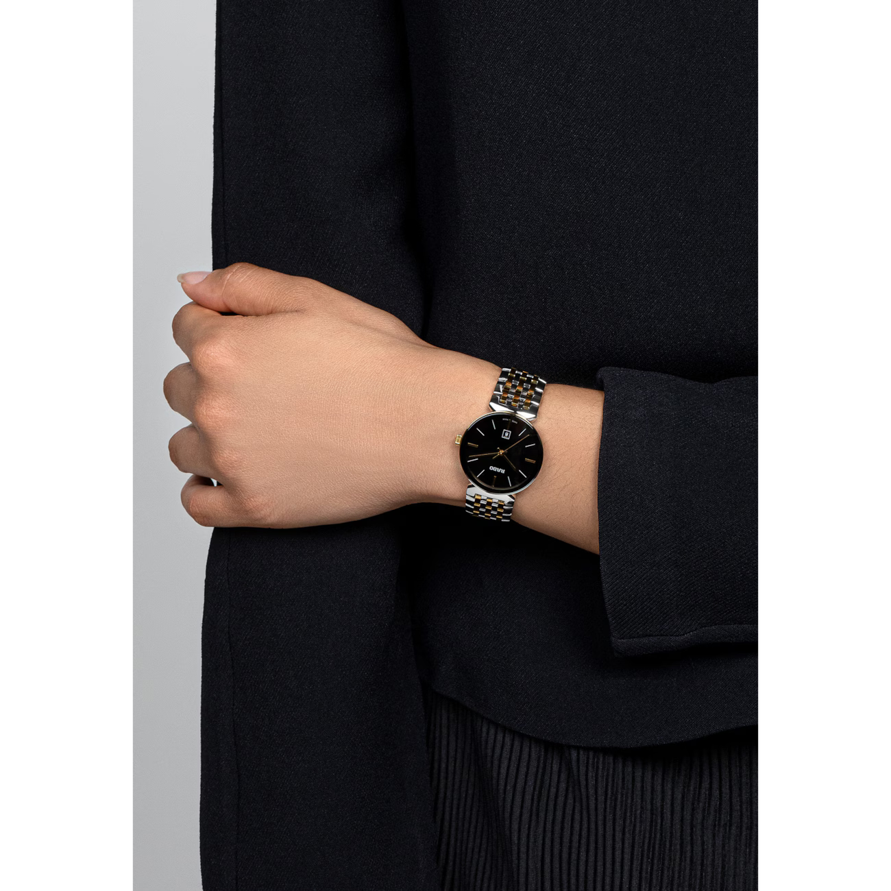Rado Florence Classic Black Two-Tone Stainless Steel Watch 30 mm