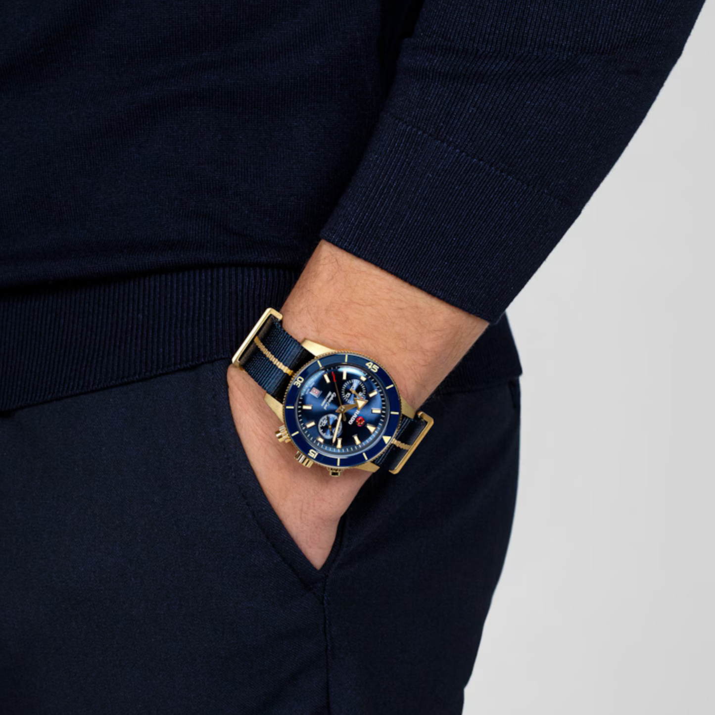 Rado Captain Cook Blue Ceramic Automatic Watch 43 mm