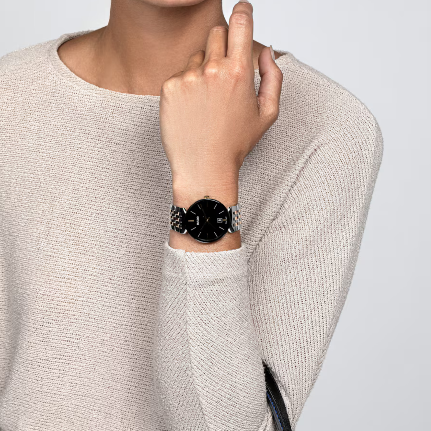 Rado Florence Classic Black Two-Tone Stainless Steel Watch 38 mm