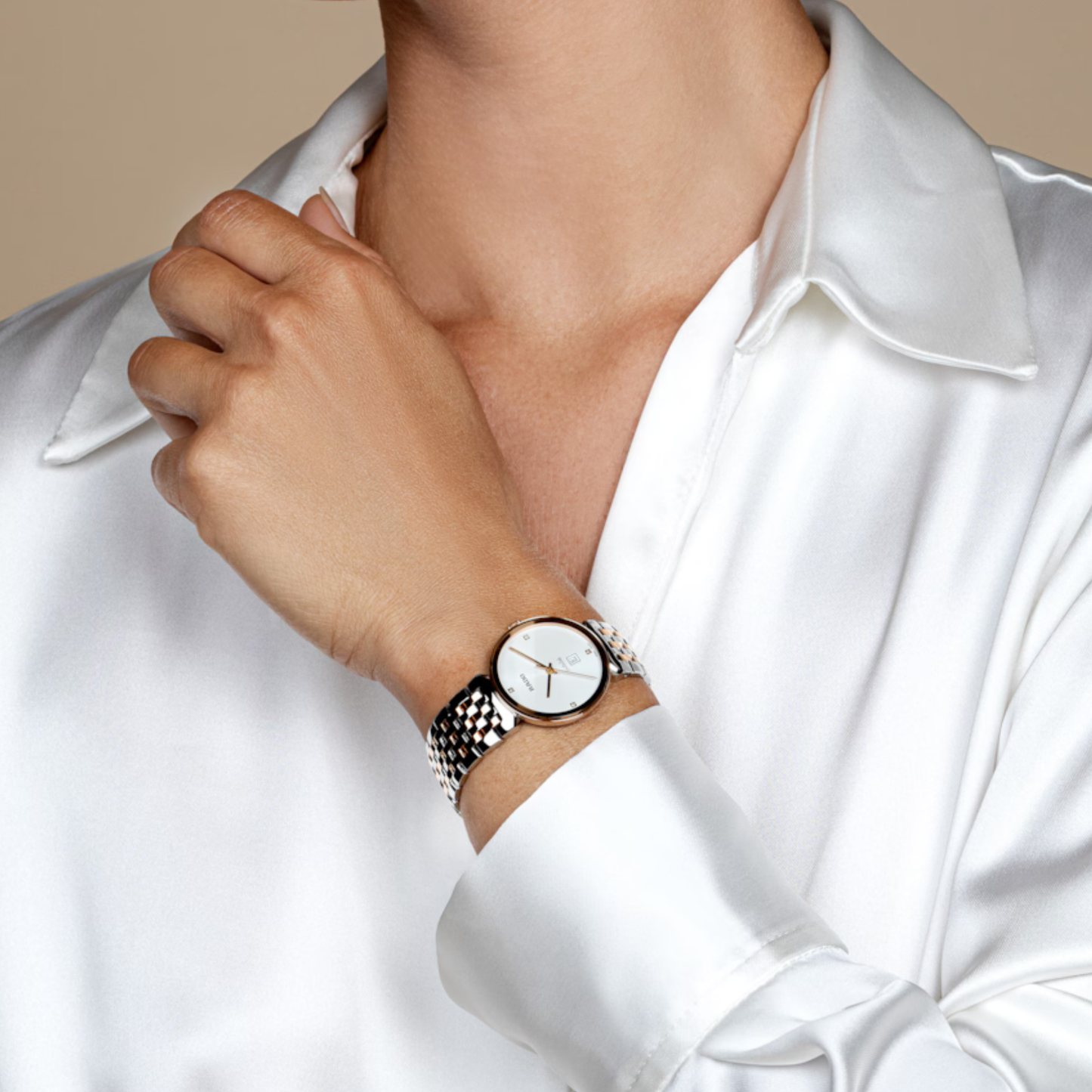 Rado Florence Classic White Two-Tone Stainless Steel Watch 30 mm