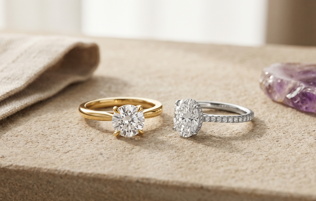 Hidden Halo vs Solitaire Engagement Rings: Expert Comparison