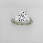 Lady's White Polished 14 Karat Engagement Ring Size 6.5 0.16tw Round Diamonds Serial: S1022836
