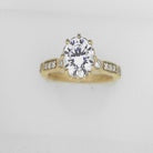 Lady's Yellow Polished 14 Karat Engagement Ring Size 6.5 0.22tw Round Diamonds Serial: S910961