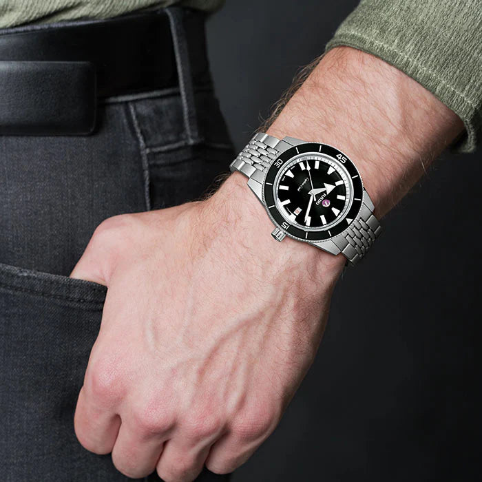 Rado Captain Cook Black Stainless Steel Automatic Watch 42 mm