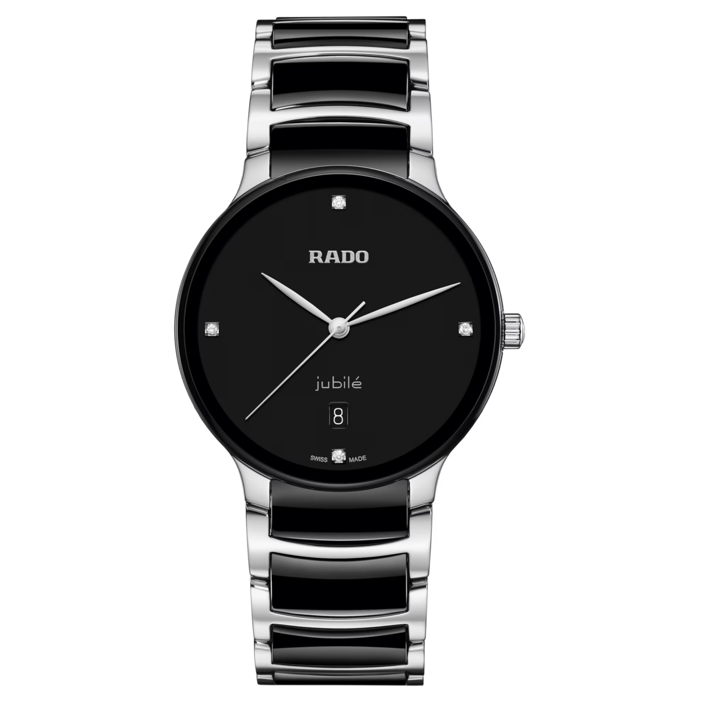 Rado Centrix Automatic 39.5mm Black Dial Two-Tone Stainless Steel Men’s Watch