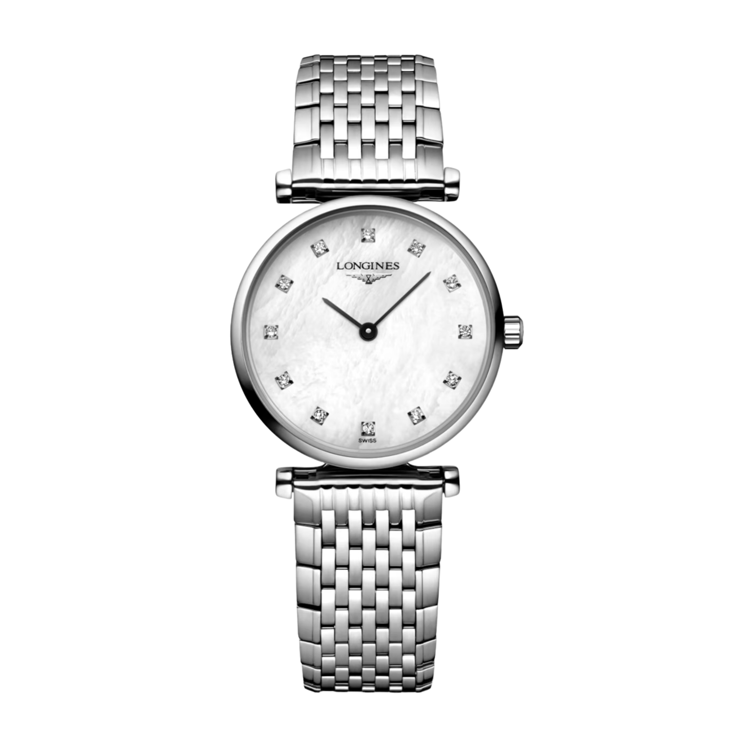 Longines La Grande Classique White Mother-of-Pearl Dial Stainless Steel Watch 24 mm