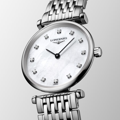 Longines La Grande Classique White Mother-of-Pearl Dial Stainless Steel Watch 24 mm