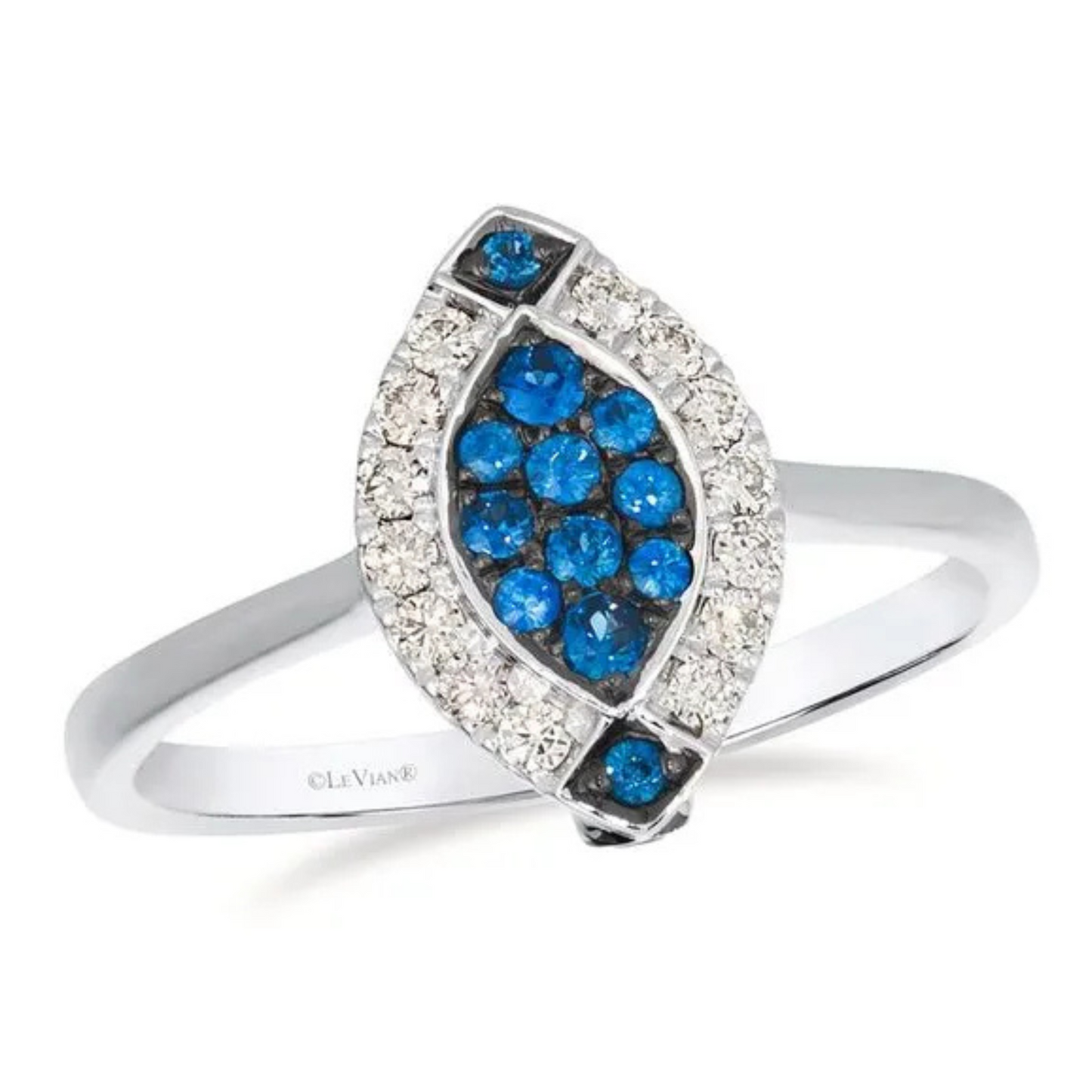 Le Vian 14K Vanilla Gold Blueberry Sapphire & Nude Diamonds Ring 0.2ct