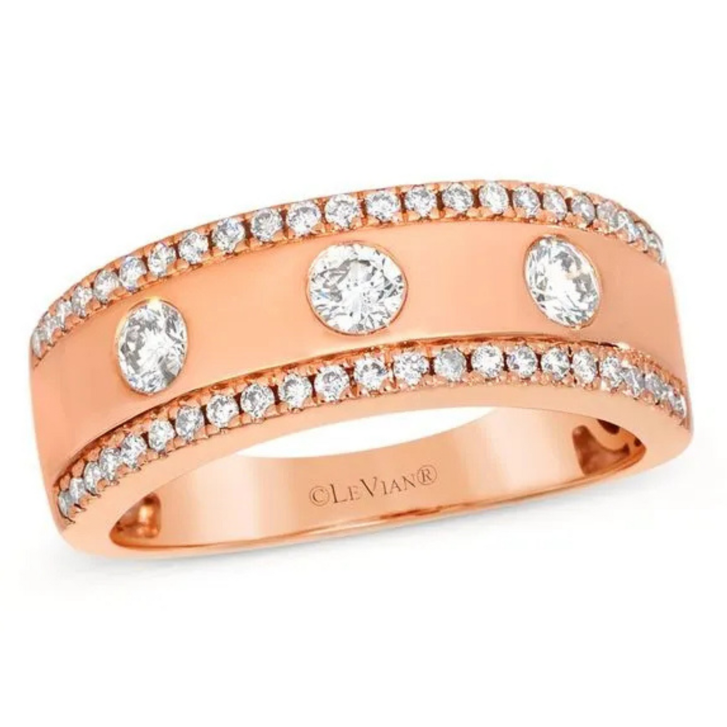 Le Vian 14K Strawberry Gold Nude Diamonds Ring 0.5ct