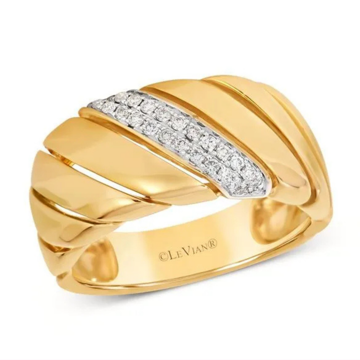 Le Vian 14K Honey Gold Vanilla Diamonds Ring 0.125ct