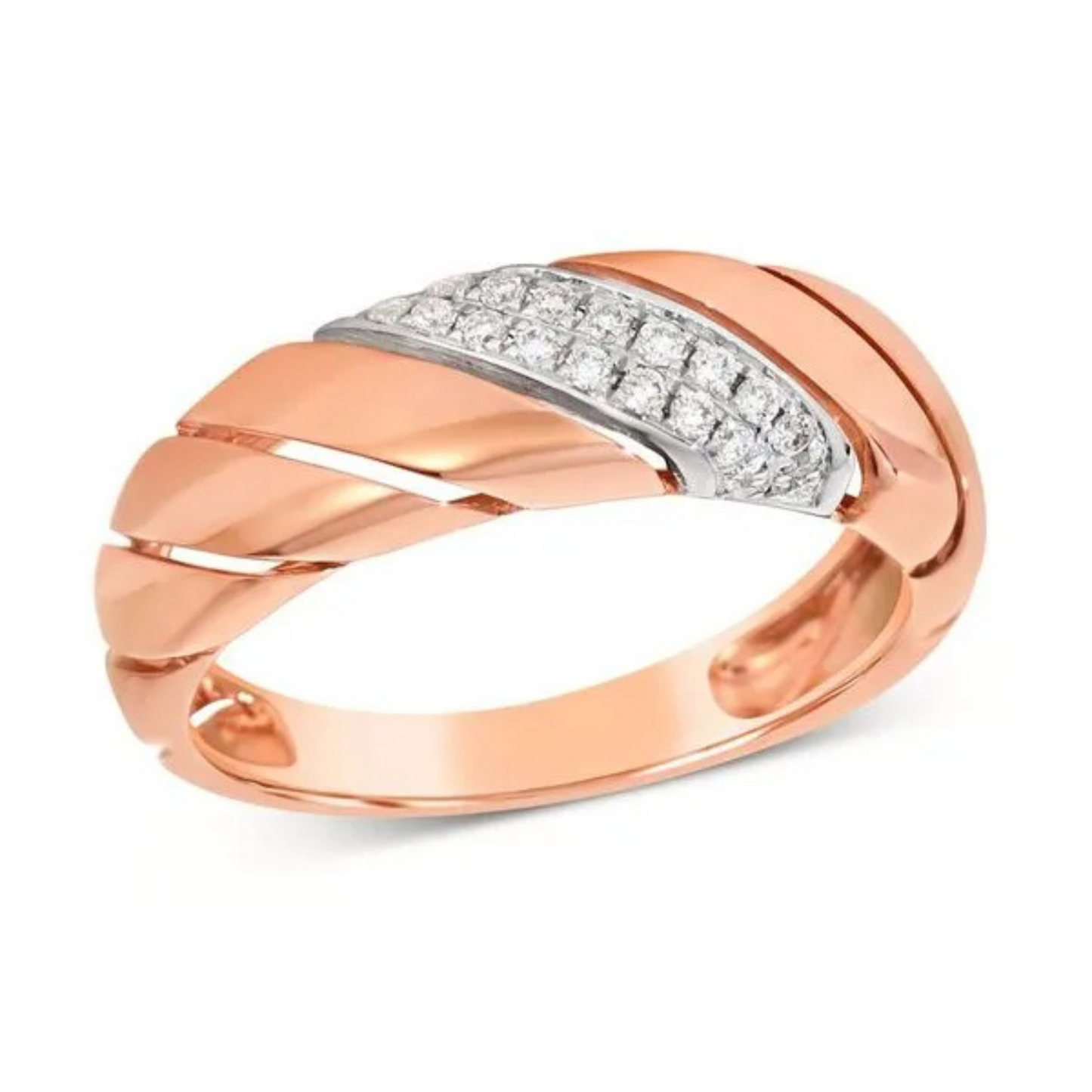 Le Vian 14K Strawberry Gold Vanilla Diamonds Ring 0.167ct