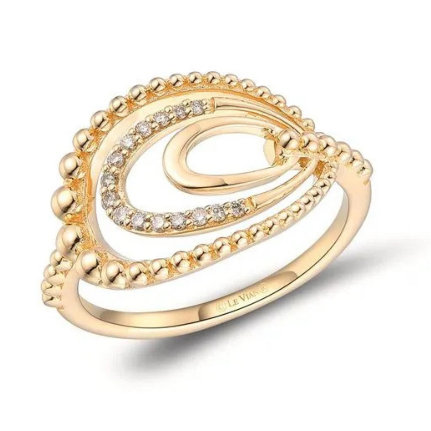 Le Vian 14K Honey Gold Nude Diamonds Ring 0.1ct