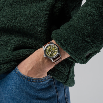 Hamilton Khaki Field Automatic Green Dial Watch 42mm