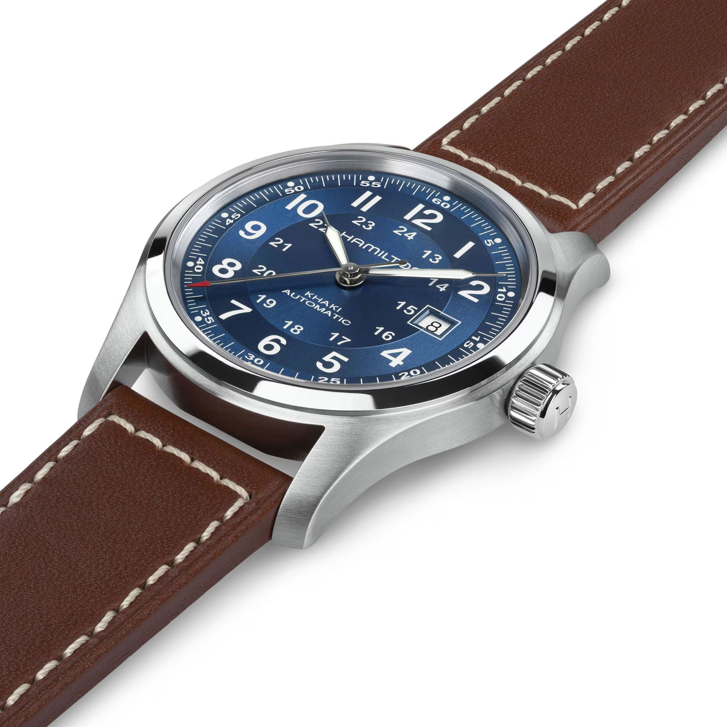 Hamilton Khaki Field Automatic Blue Dial Watch 42mm