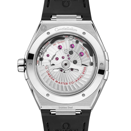 Omega Constellation Black Leather Grey Dial Automatic Watch 41 mm