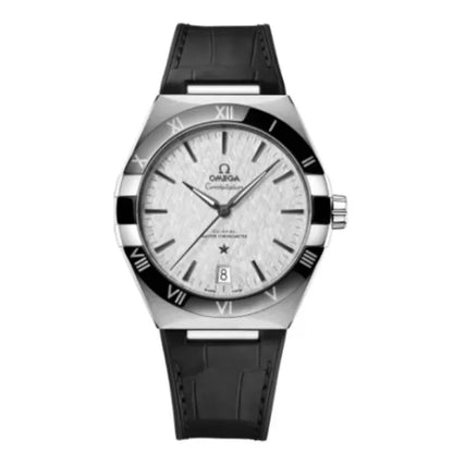 Omega Constellation 41 mm Silk-Embossed Rhodium-Grey Dial