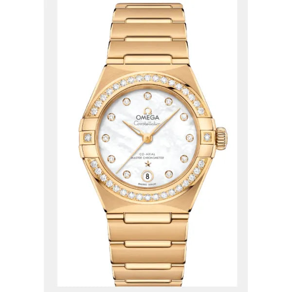 Omega Constellation 29 mm Mother-of-Pearl 18K Yellow Gold Automatic