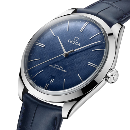 Omega De Ville Trésor Blue Leather Blue Dial Automatic Watch 40 mm
