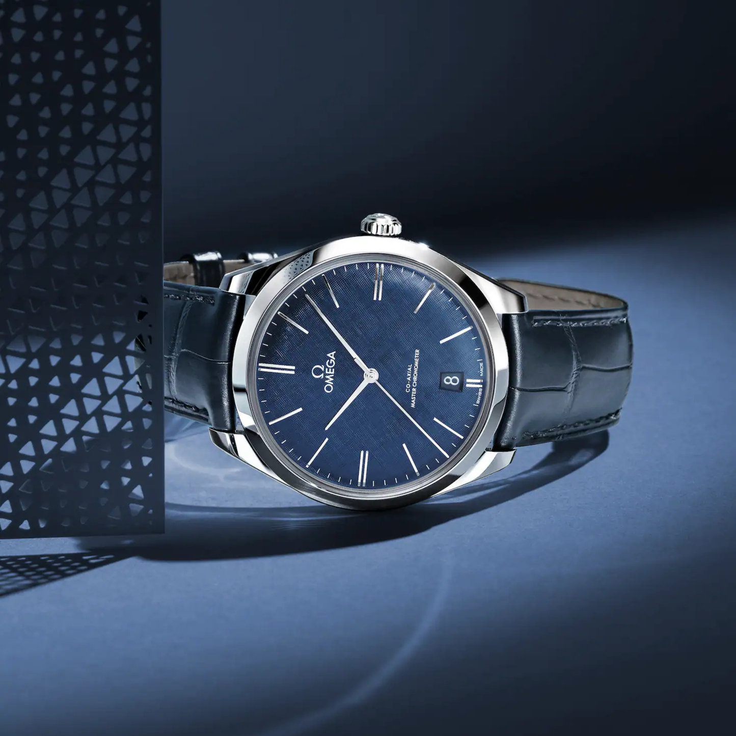Omega De Ville Trésor Blue Leather Blue Dial Automatic Watch 40 mm