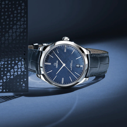 Omega De Ville Trésor Blue Leather Blue Dial Automatic Watch 40 mm