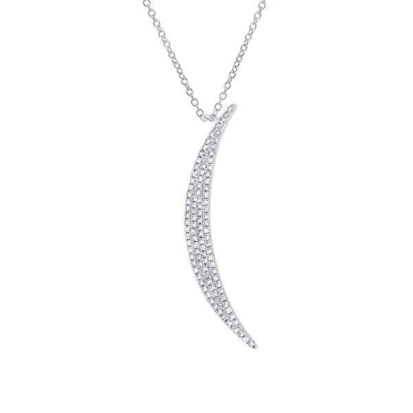 Shy Creation Drop (adjustable) in 14K White Gold featuring Diamonds.