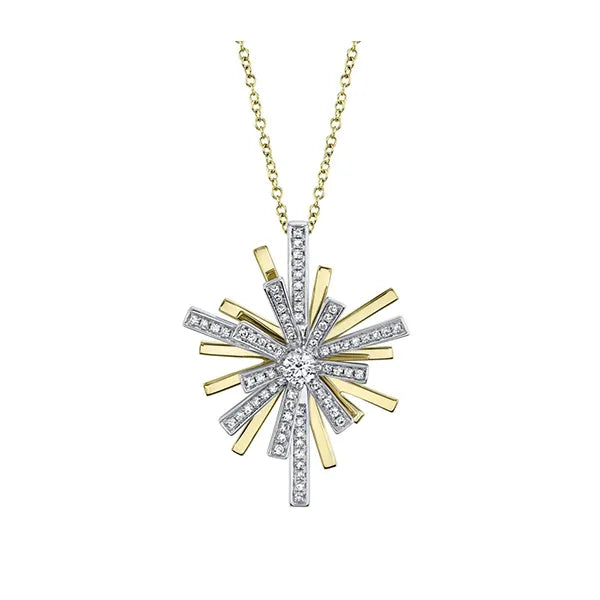 Shy Creation Drop (adjustable) in Yellow Gold featuring Diamonds.
