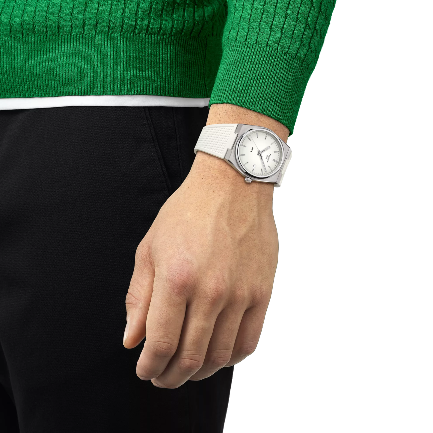 Tissot PRX Sapphire Crystal White Dial 40mm