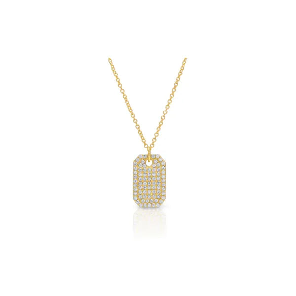 Shy Creation Open Link (18”, adjustable) in 14K Yellow Gold featuring Diamonds.