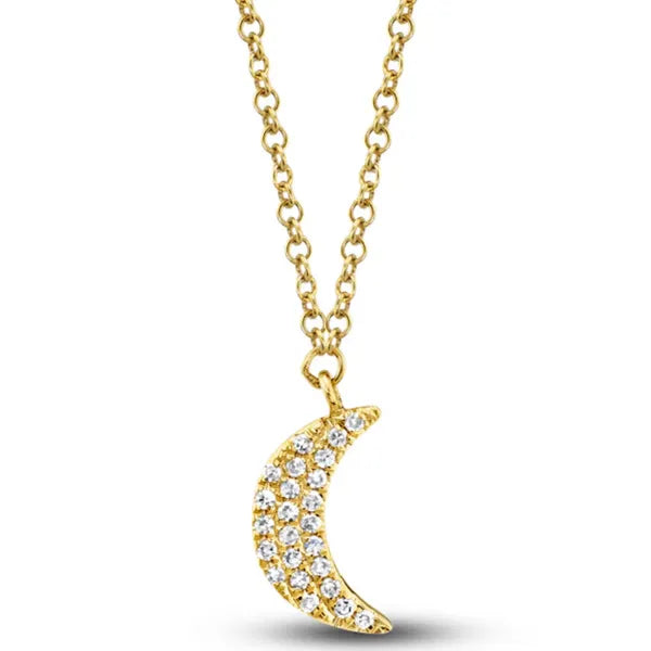 Shy Creation Open Link (18”, adjustable) in 14K Yellow Gold featuring Diamonds.