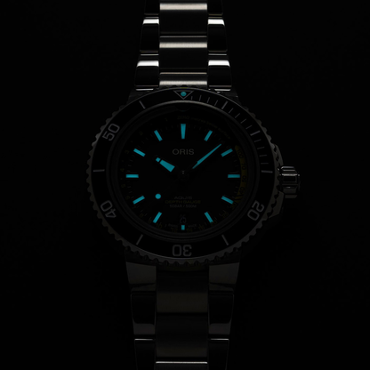 Oris Aquis Depth Gauge Stainless Steel Black Dial Automatic Watch 45.8mm