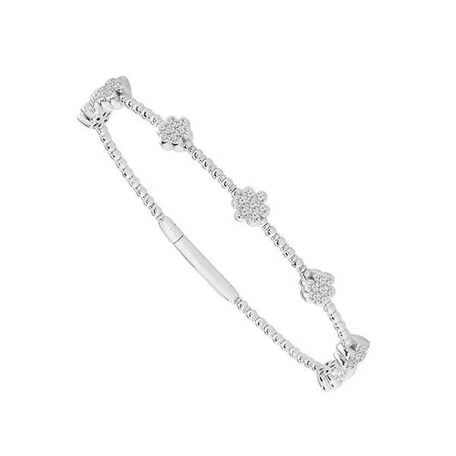 14K White Gold 0.75 ct. CVD Diamond Bracelet