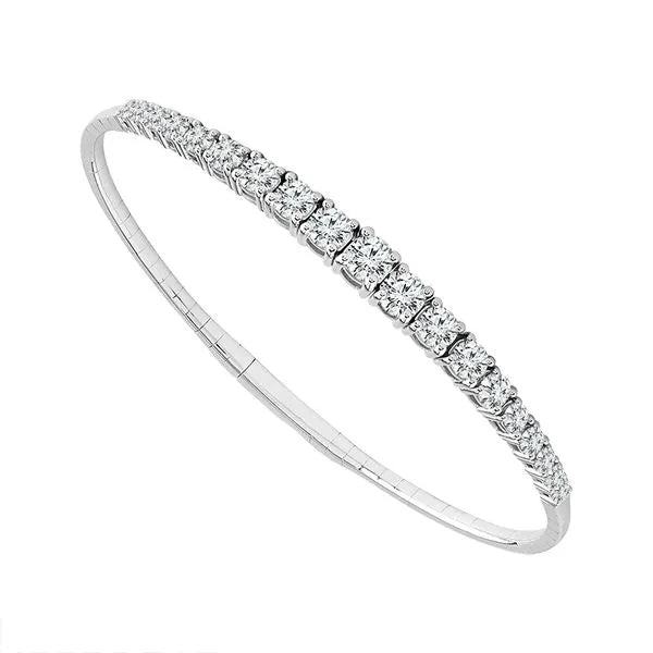 MRJ Bracelet in 14K White Gold featuring Diamonds.
