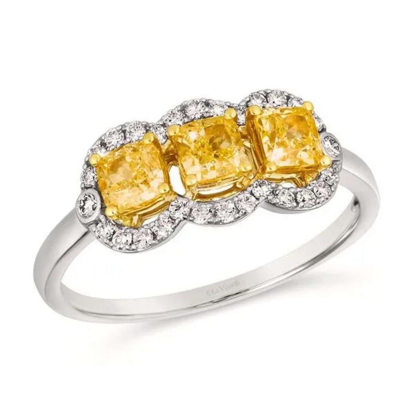 Le Vian Fancy Light Yellow and Vanilla Diamonds Ring 0.875ct