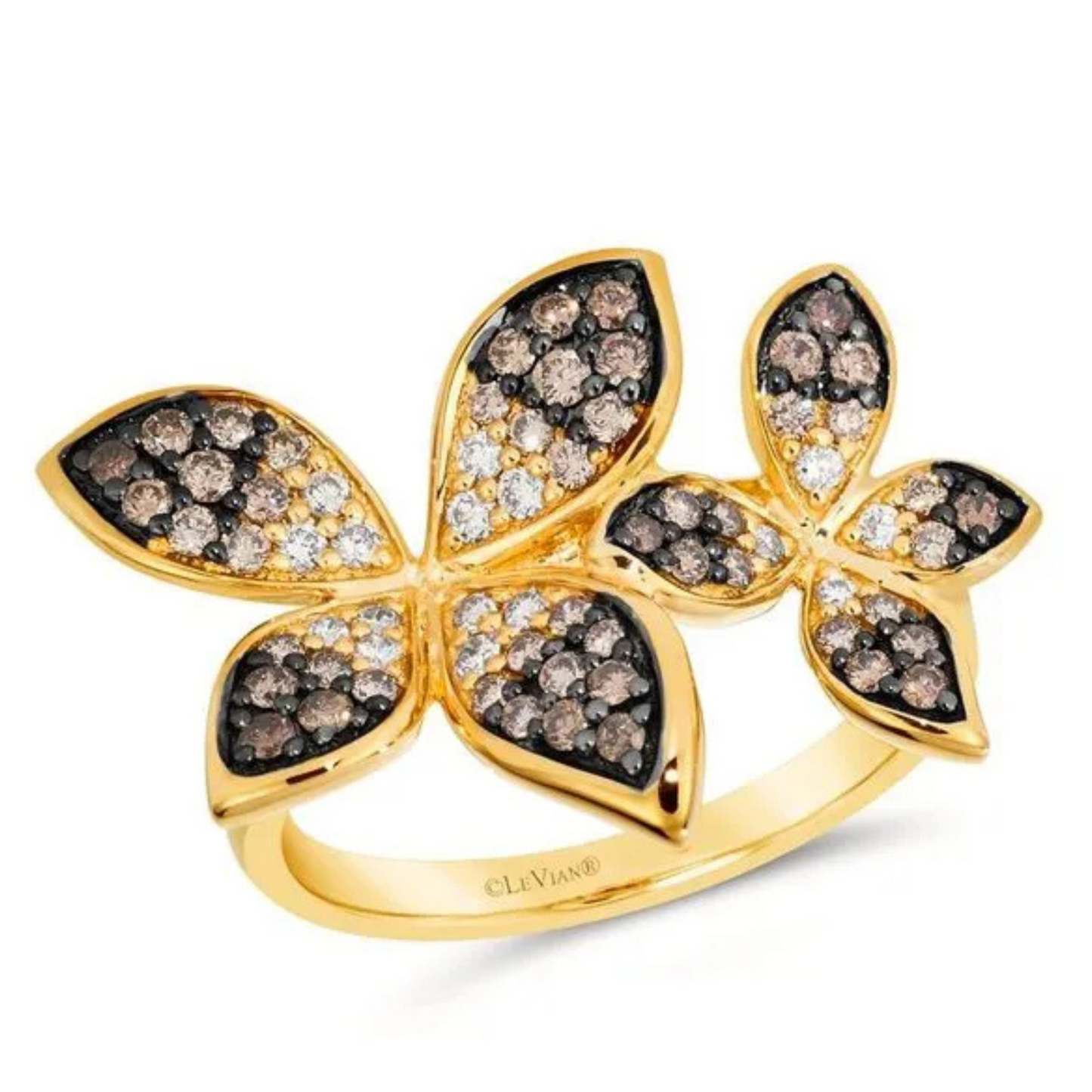 Le Vian 14K Honey Gold Ombre Chocolate Diamonds Ring 0.625ct