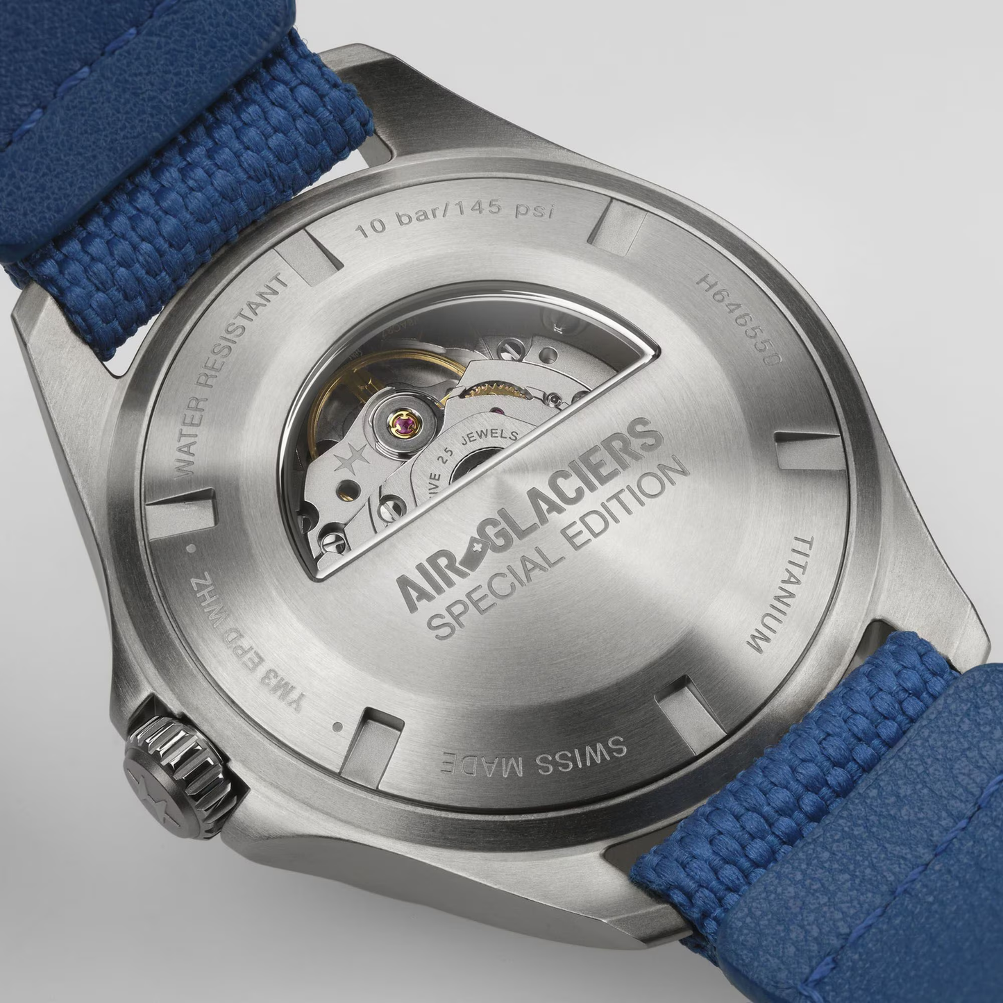 Hamilton Khaki Aviation Pilot Day Date Blue Titanium Automatic Watch 42 mm