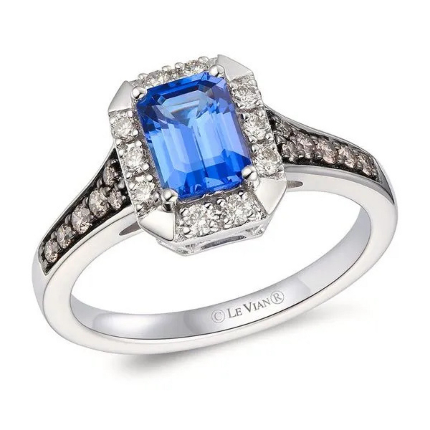 Le Vian 14K Vanilla Gold Blueberry Tanzanite Ring 0.875ct