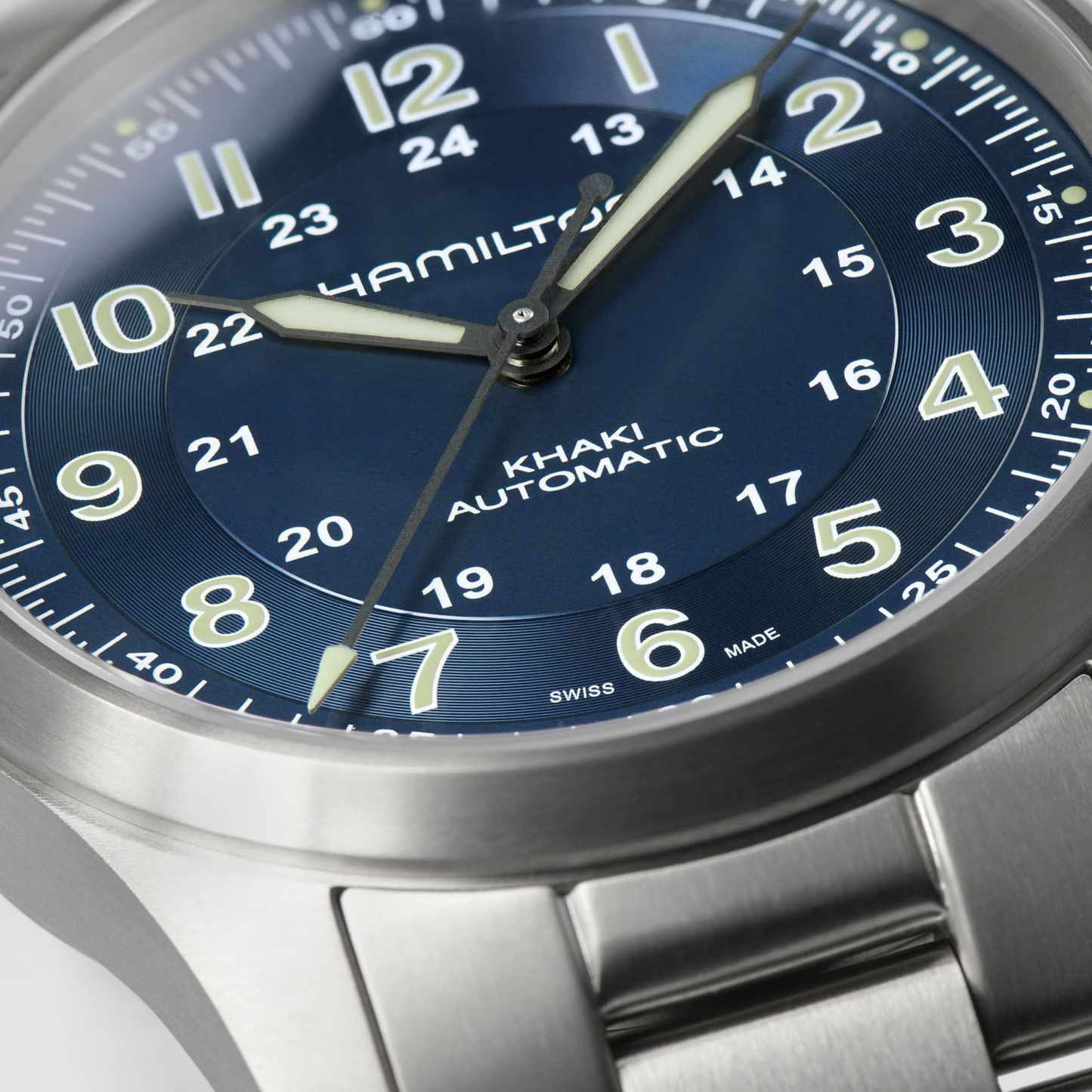 Hamilton Khaki Field Titanium Blue Dial Automatic Watch 38 mm