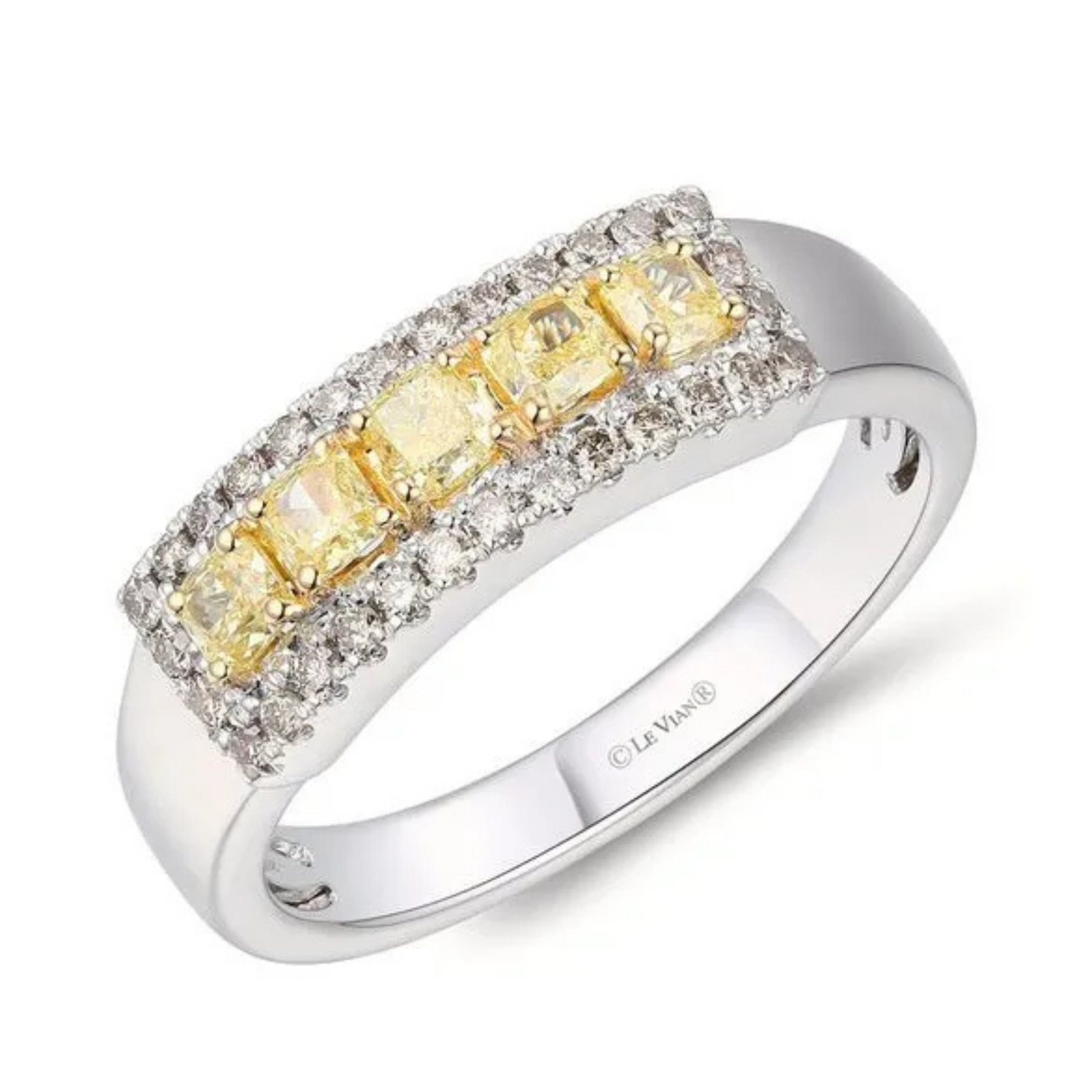 Le Vian Fancy Yellow and Nude Diamond Ring 0.5ct