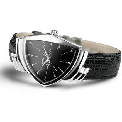 Hamilton Ventura Black Leather Watch 32 mm