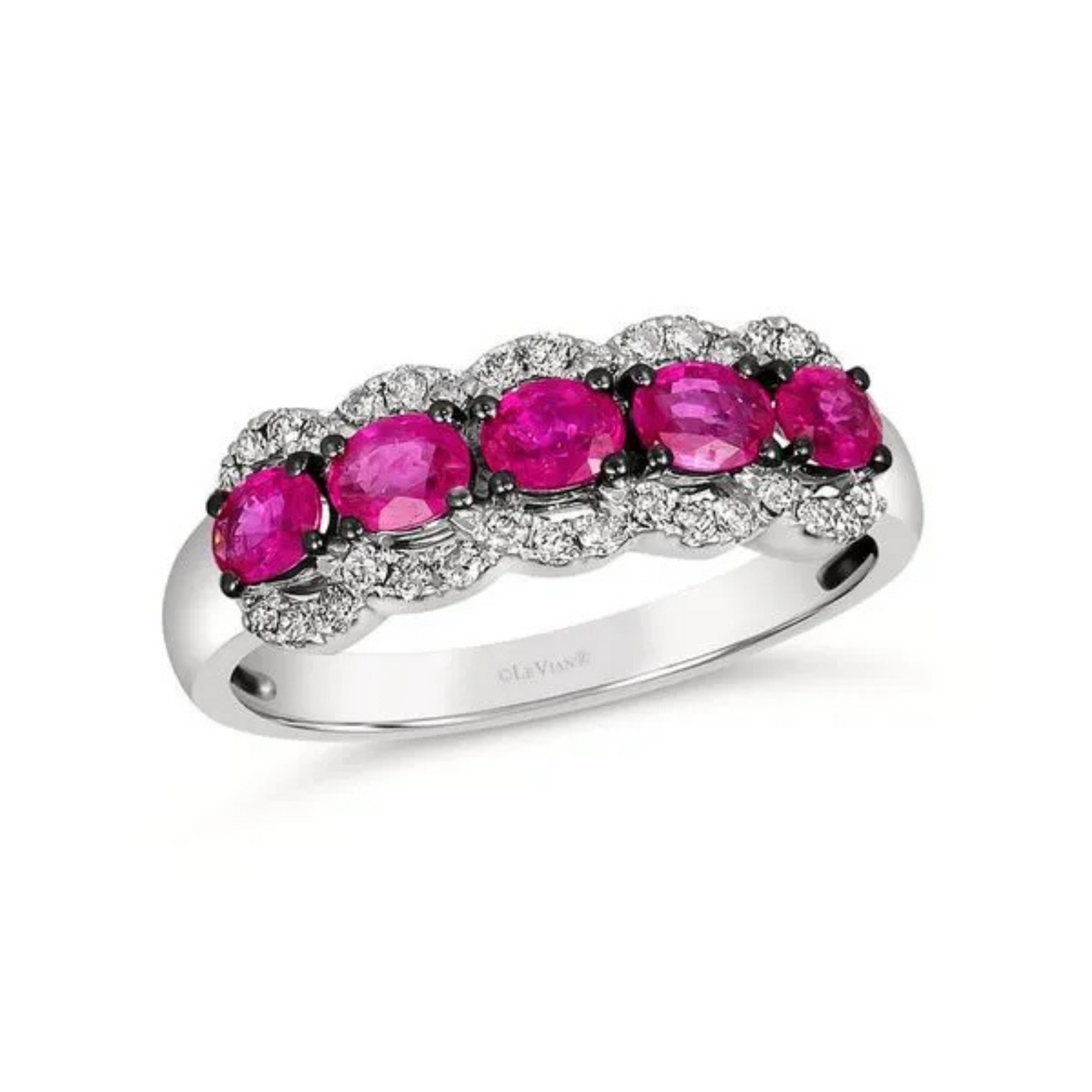 Le Vian 14K Vanilla Gold Passion Ruby and Nude Diamond Ring 1.125ct
