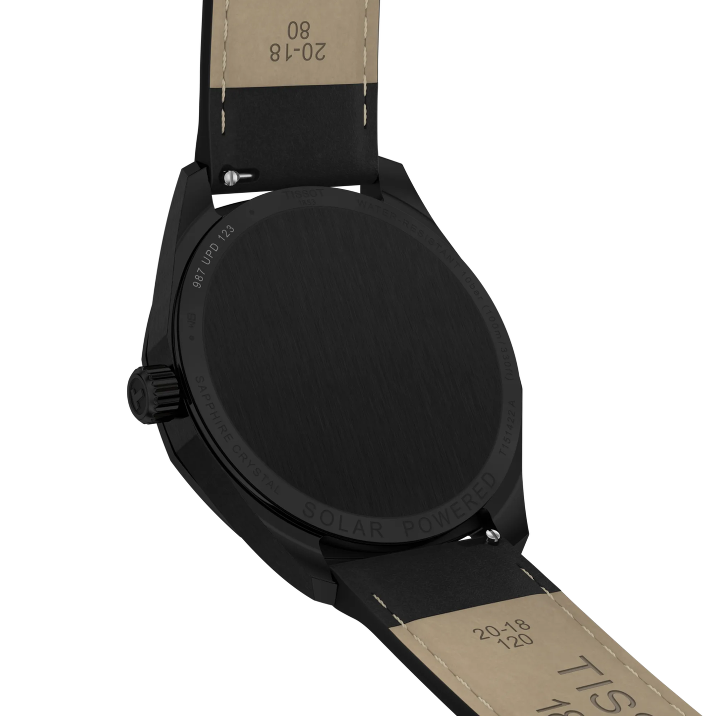 Tissot Prc 100 Solar PVD Sapphire Crystal Black Dial 39mm