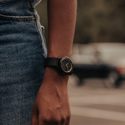 Hamilton Jazzmaster Black PVD Leather Automatic Watch 36 mm