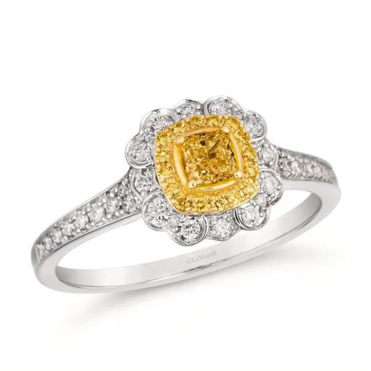 Le Vian Fancy Yellow and Vanilla Diamond Ring 0.25ct