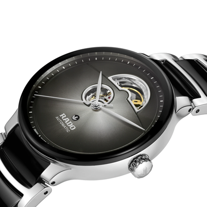 Rado Centrix Black Open Heart Automatic Watch 39.5 mm