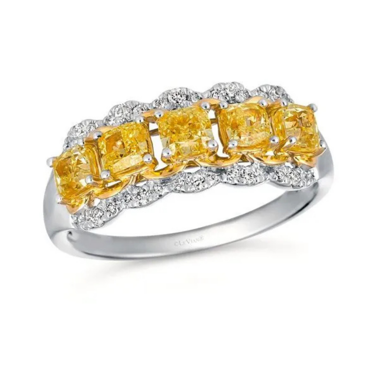 Le Vian Fancy Light Yellow and Vanilla Diamond Ring 1.167ct