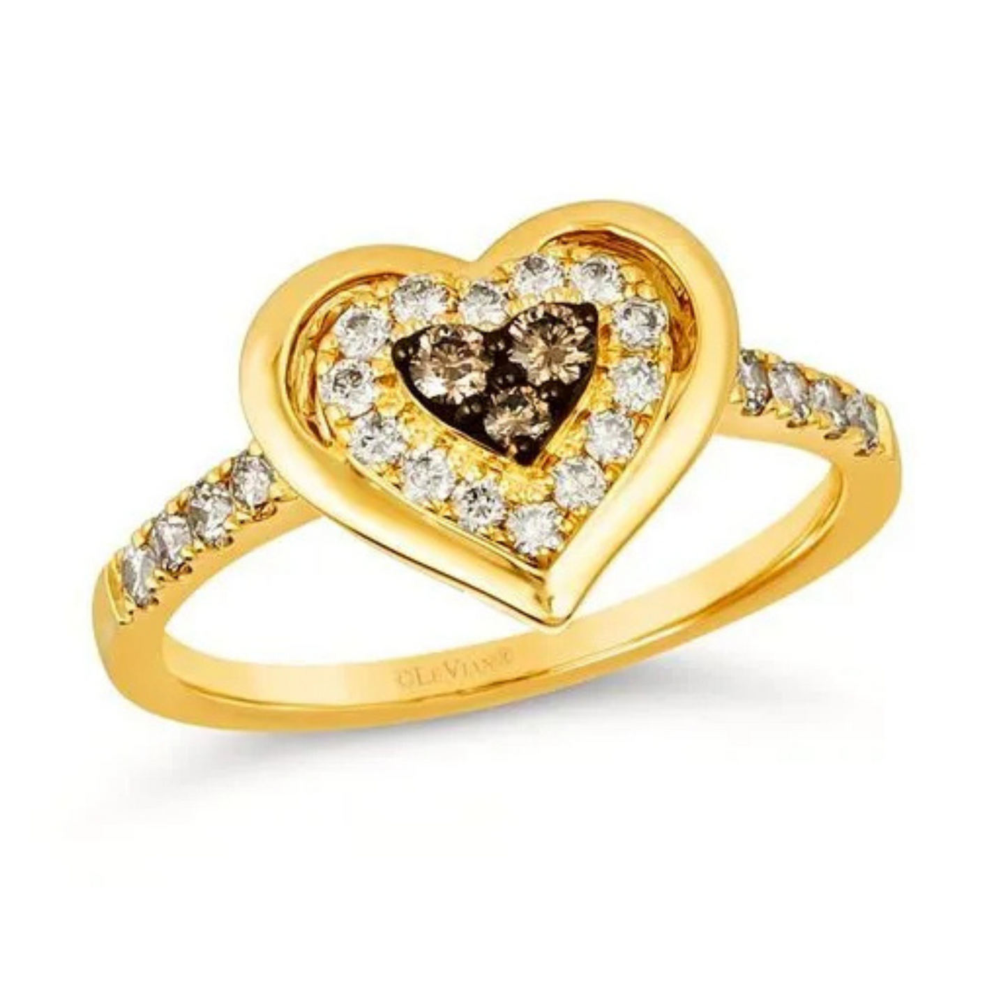 Le Vian 14K Honey Gold Chocolate and Nude Diamond Ring 0.333ct