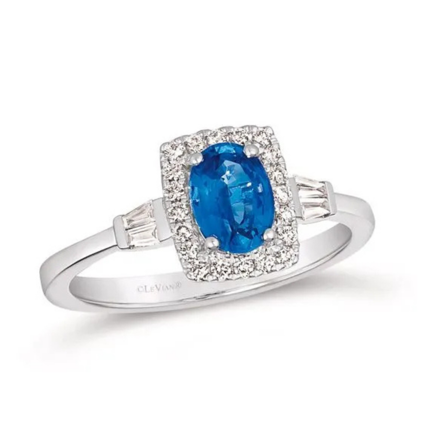 Le Vian 14K Vanilla Gold Cornflower Sapphire and Vanilla Diamond Ring 0.75ct